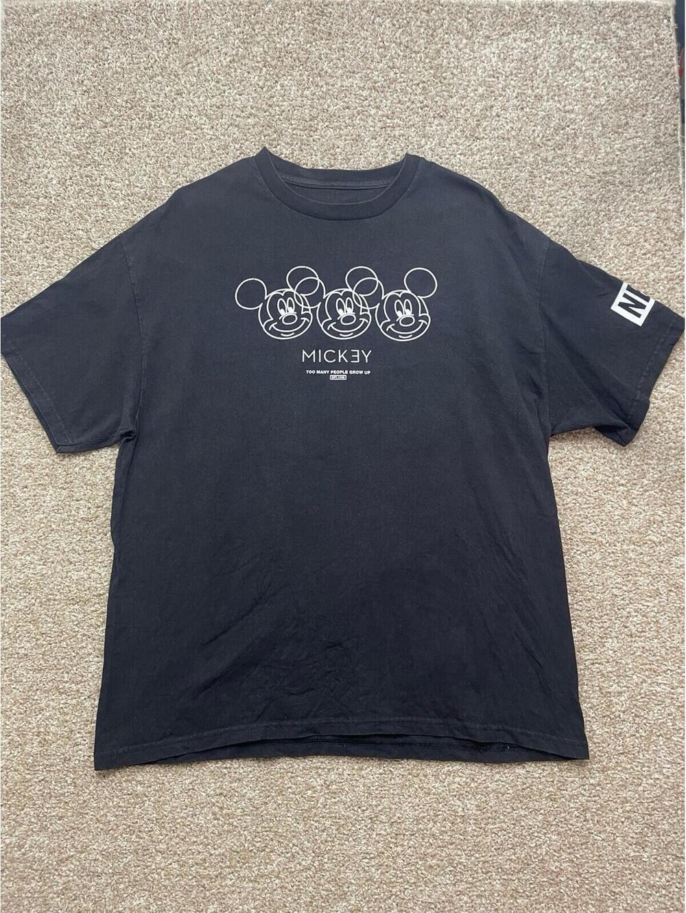 Disney Mickey Mouse Collaboration With Nuff Short Sleeve Crew Neck "Too Many...